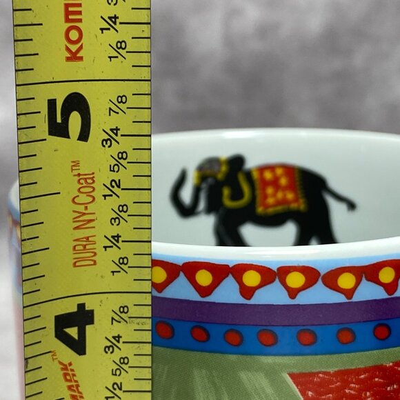 Jharna-Kala Ceramic Mug With Elephant Design By Sri Chinmoy 12oz - Picture 9 of 10